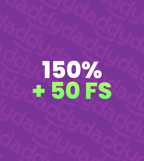 На 1й депозит - 150% + 50 FS